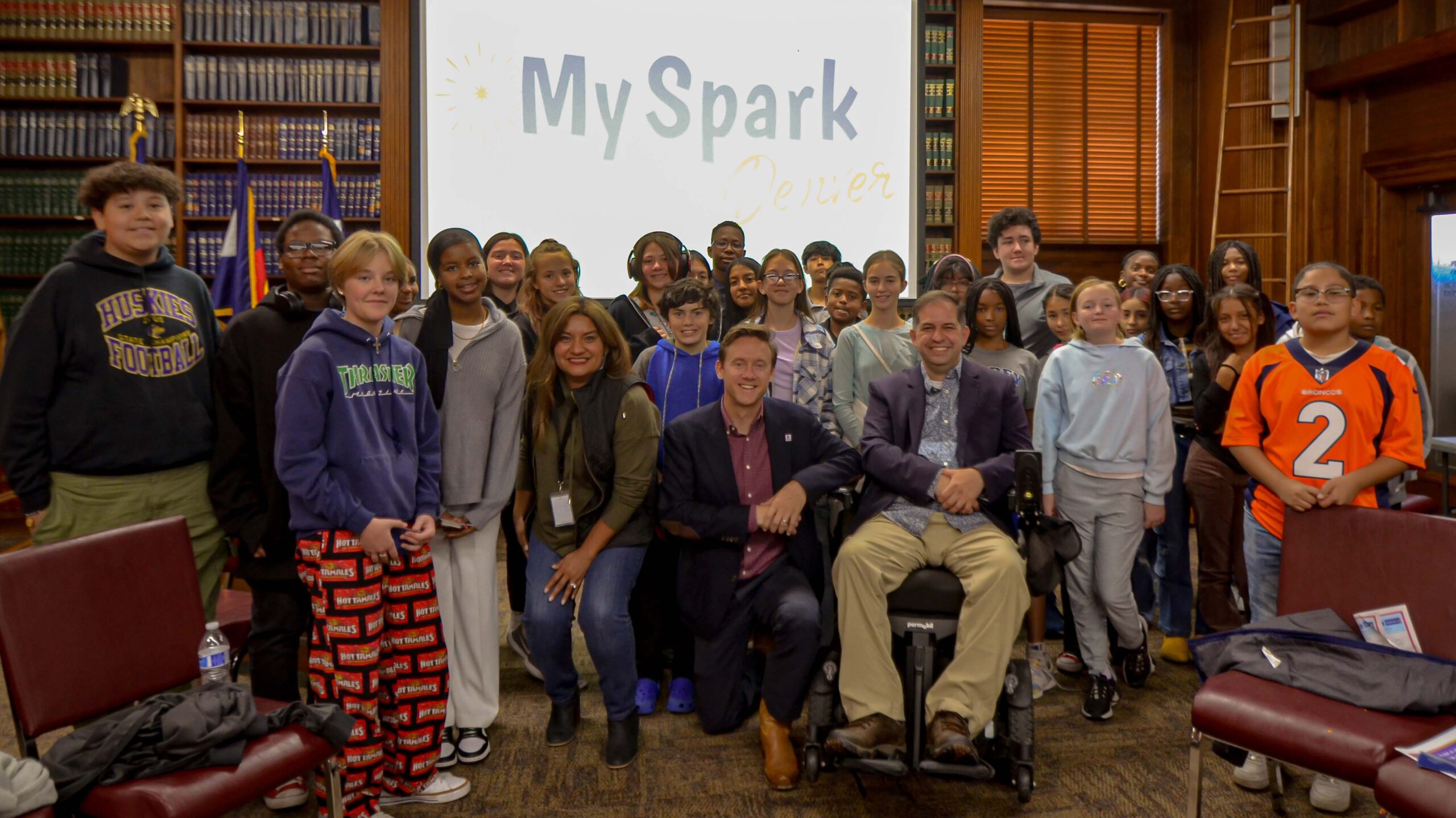 Denver kids with elected city officials