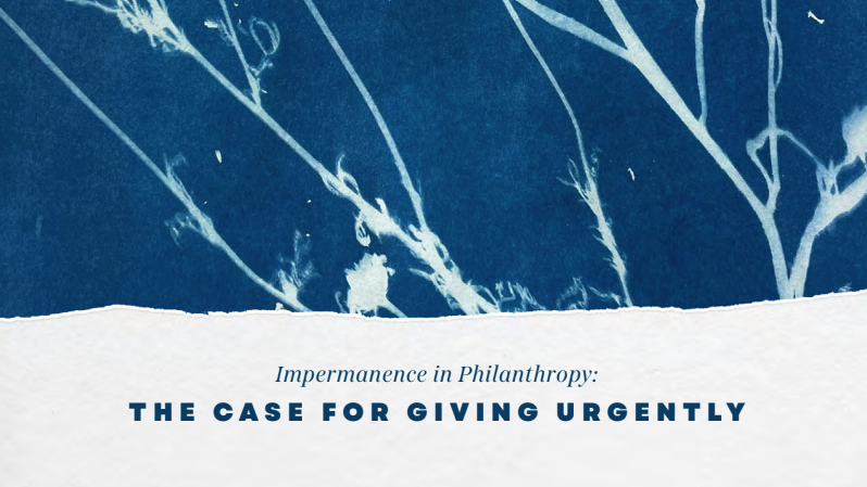 Impermanence In Philanthropy Report Cover