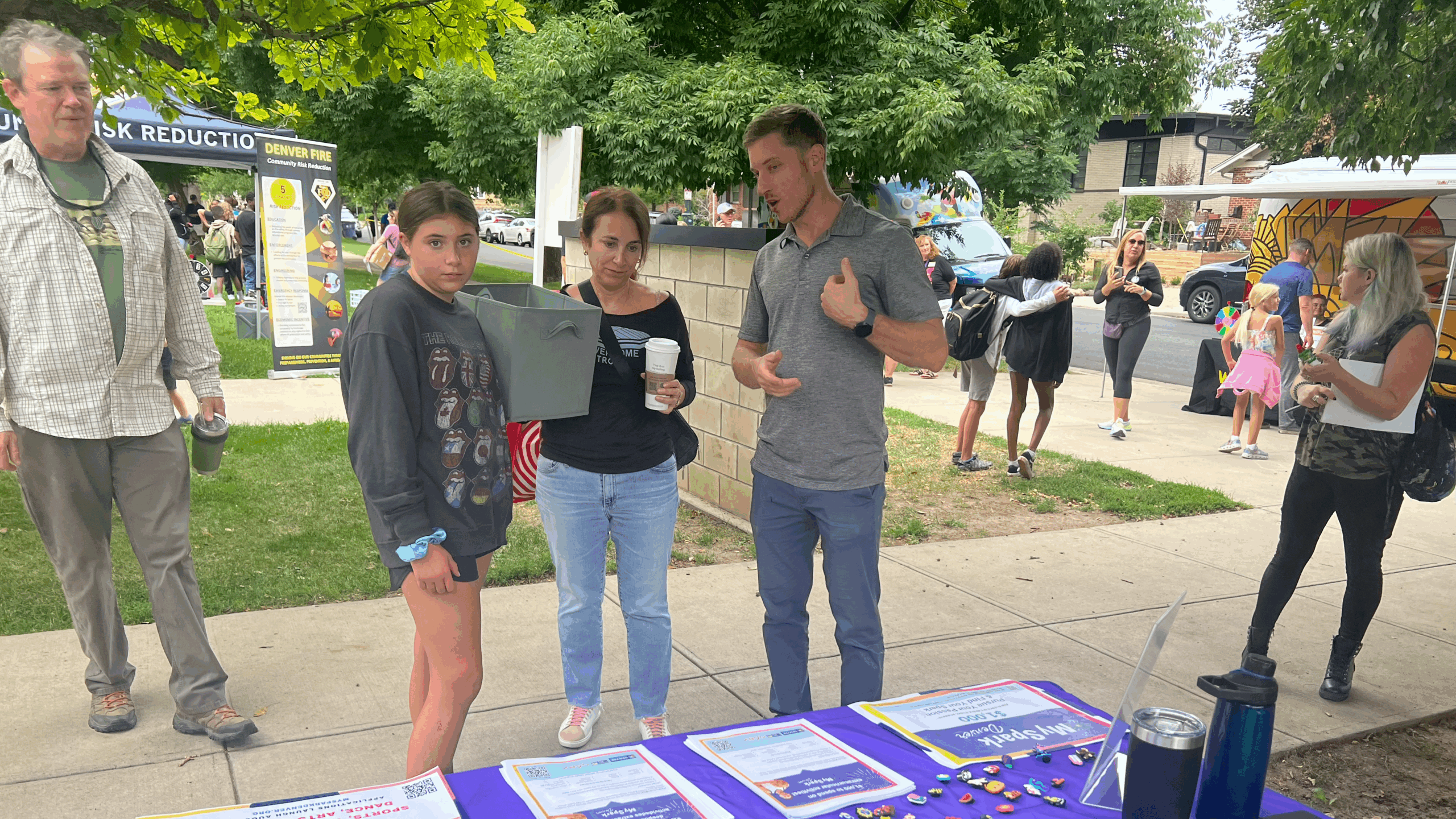 Outreach at a community event