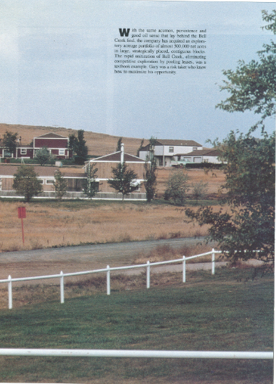 Town of Belle Creek in Montana